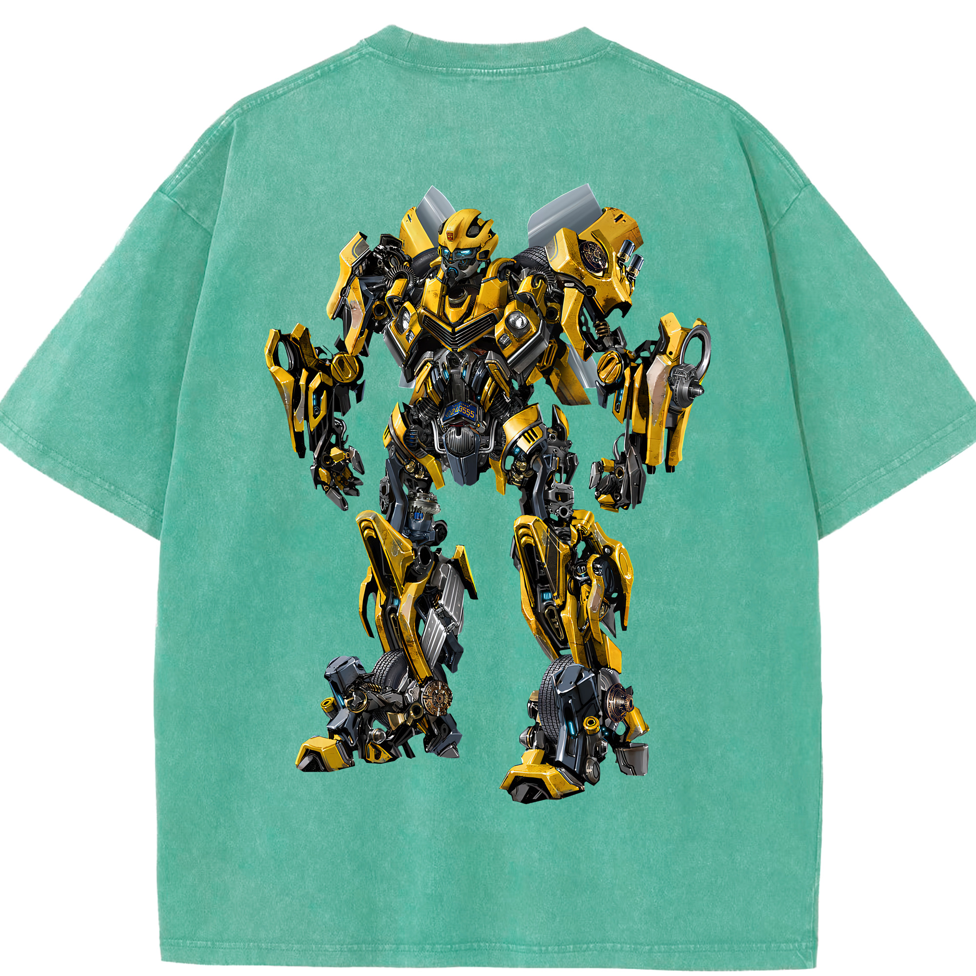 （画像用） Transformers トランスフォーマー 綿100% ヴィンテージ風 半袖Tシャツ（背面プリント）